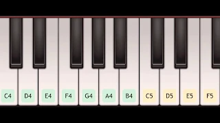     تعليم عزف اغنية المسافر   راشد الماجد   على بيانو الجوال   دندنها