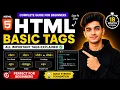 HTML Tutorial for Beginners in Hindi 2026 Learn Basic HTML Tags Step by Step