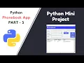 Phonebook app using Python with source code File Structure mini project PART 3