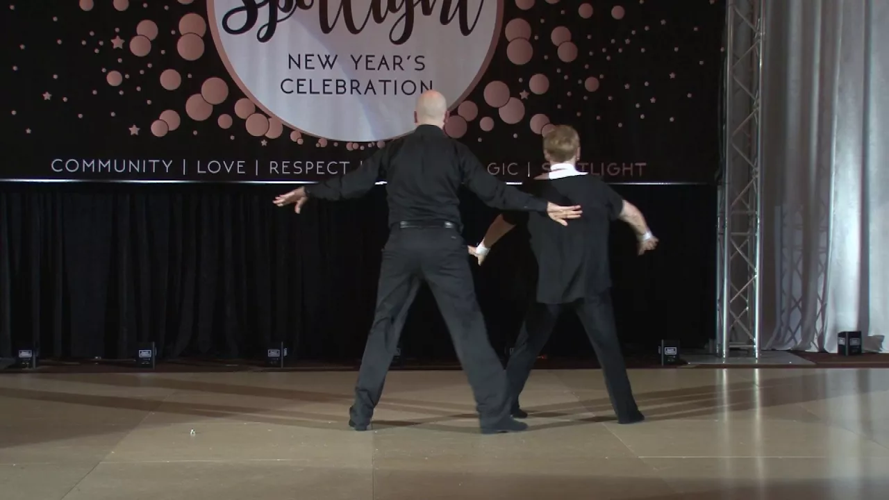 Spotlight New Years 2017 2018 Pro Am Novice Routine Tobi Overman with Matt Auclair