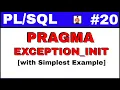 Tutorial PRAGMA EXCEPTION INIT Concept in very simple words