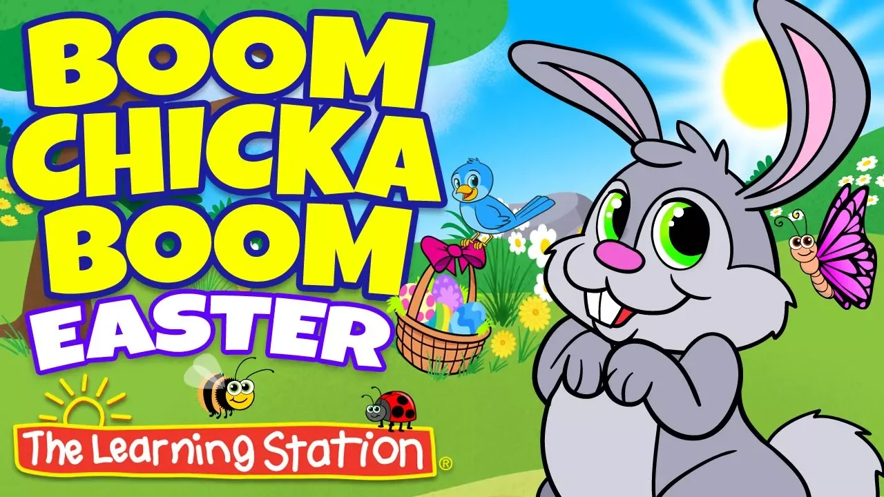 Boom Chicka Boom 🐰 Easter Songs for Kids 🐰 Best Kids Songs 🐰 The Learning Station