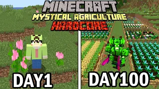 【マインクラフト】農業と魔術の世界で100日間ハードコア生活をしたらヤバかった【100days】【Minecraft】