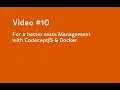 For a better tests Management with CodeceptJS Docker