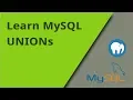Learning MySQL - UNION Statements