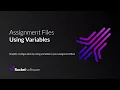 Using Variables in Assignment Files