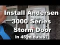 Install Andersen Storm Door