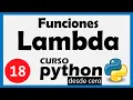Curso PYTHON 3 desde CERO - FUNCIONES LAMBDA