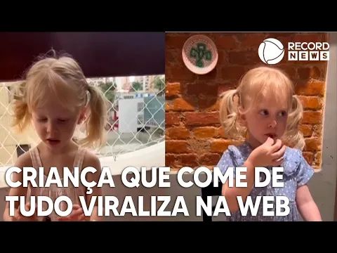 Download MP3 Menina de 2 anos viraliza comendo alimentos inusitados