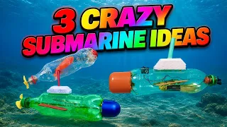 3 CRAZY MINI BOATS You Can Make at Home! (Underwater Boat)