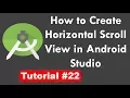How to create horizontal scrollview in android Studio in hindi