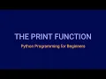 The Python Print Function Python Tutorial for Beginners