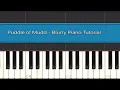 Puddle Of Mudd - Blurry Piano Tutorial | Easy