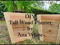 DIY Tall Wood Planter by Ana White