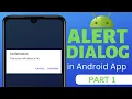 How to Create AlertDialog in Android Simple Dialog Android Alert Dialog Tutorial