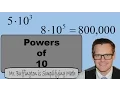 Math 8 Lesson 8 Powers of 10 Simplifying Math
