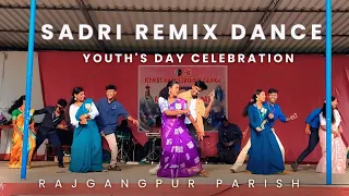 remix sadri dance annual youths day celebration st marys catholic church rajgangpur 14 08 2025