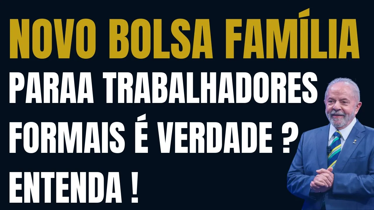 NOVO BOLSA FAMÍLIA É LIBERADO PARA TRABALHADORES FORMAIS #inss #bolsafamilia #auxiliobrasil