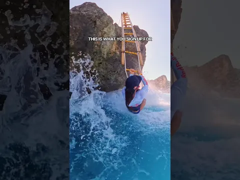 could you climb that ladder? 🌊 #shorts