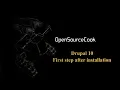 Drupal 10 first step after installation