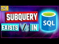 Download Lagu SQL Subquery using EXISTS and IN - SQL Tutorial #31