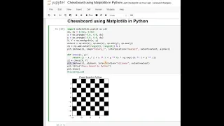 Day 19 Chessboard using Matplotlib in Python