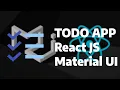 TODO APP tutorial-1 Typescript Material UI