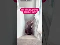 Sideways stair climb to create space in the pelvis which in turn can encourage labor to start
