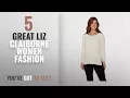 Liz Claiborne Women Fashion 2018 Best Sellers Liz Claiborne NY Pullover Sweater Crochet Neck Long