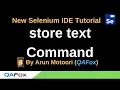 New Selenium IDE - Part 76