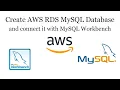 Create AWS RDS MySQL Database and connect it with MySQL Workbench AWS RDS Free Tutorials