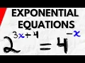 How to Solve Exponential Equations Precalculus