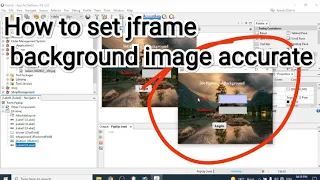 How to Set image in jframe background accurate