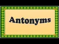 Antonyms Worksheet