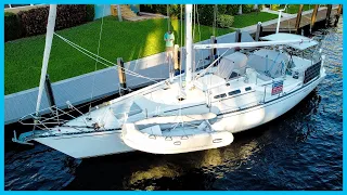 An AMAZING Deal on a 44′ Bluewater Cruiser [Full Tour] Learning the Lines