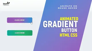 Animated Gradient Button with HTML CSS