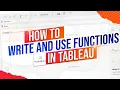 How to Use Functions in Tableau Calculated Fields