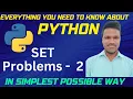 Python Set Problems 2 Python Find Unique Values Using Sets Removing duplicate values using sets