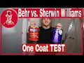 Behr vs Sherwin Williams which paint is better is one coat paint worth the price