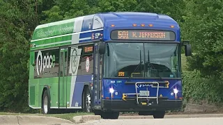 Ride On Pace Bus 2025 Gillig LF Plus HEV 35 25526 On Rt 501 to Joliet Gateway Center W Trip