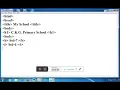 Std 7 Computer HTML Practical