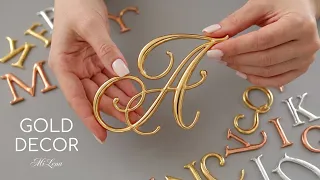 МЕТАЛИЗИРОВАННЫЙ ДЕКОР любой формы БЫСТРО И ПРОСТО 🏆🌟 💰METALLIC DECOR fast and easy
