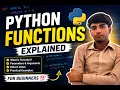 Function in Python Syntax Parameters Arguments Return SMChunk