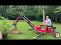 Using Harbor Freight Towable Backhoe for the very first time