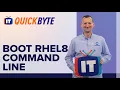 How to set RHEL8 to boot to the command line - Red Hat An ITProTV Quick Byte