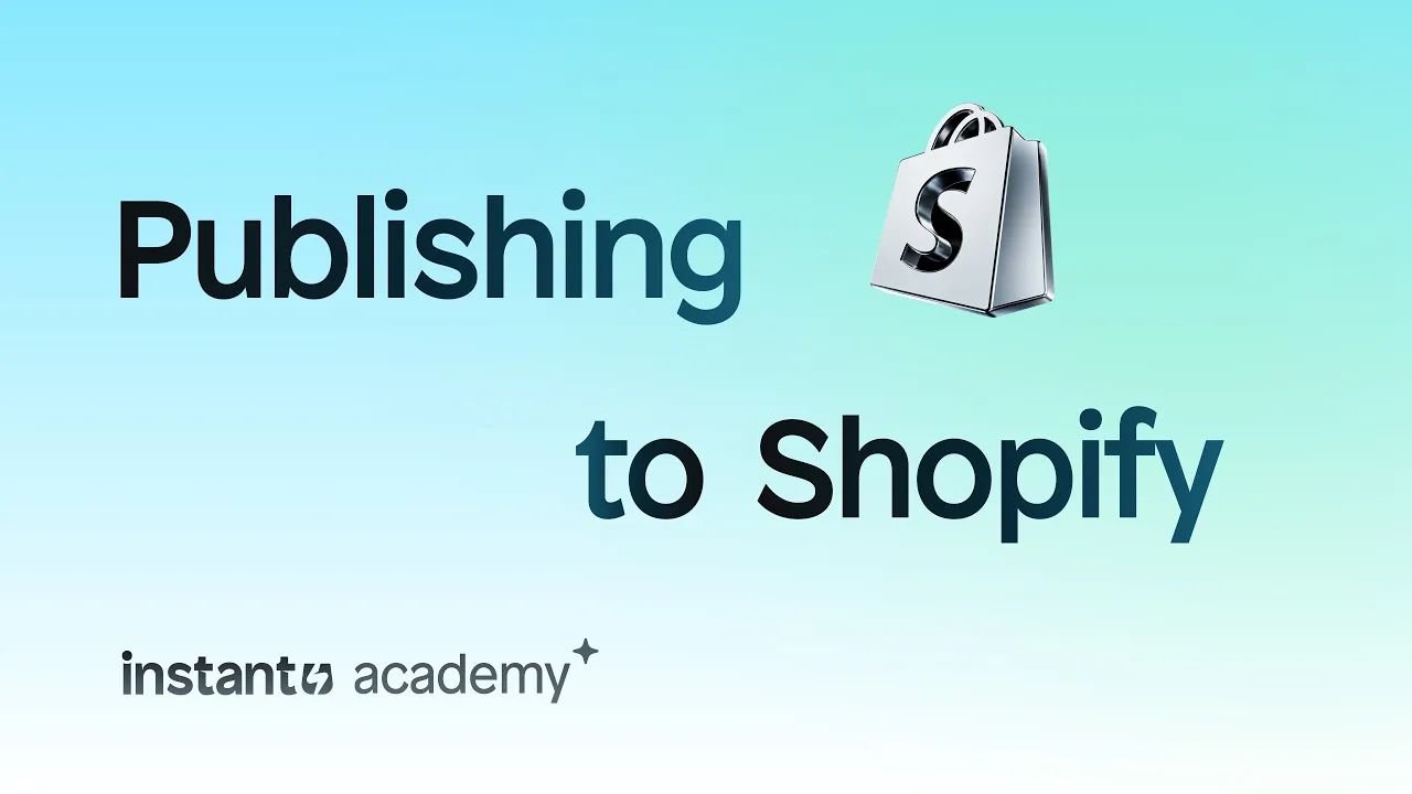 How to publish layouts to Shopify - YouTube thumbnail