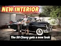 Installing a new carpet in my 1950 Chevy Styleline Coupe