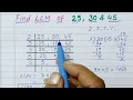 Find The LCM of 25 30 45 by Prime Factorisation LCM kaise nikale Least common multiple