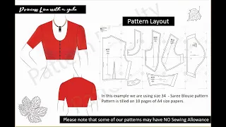 How to assemble A4 size pattern