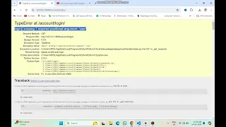 TypeError at login missing 1 required positional argument user